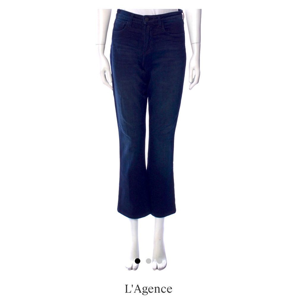 L'Agence Flaired Dark Blue Jeans US 26.